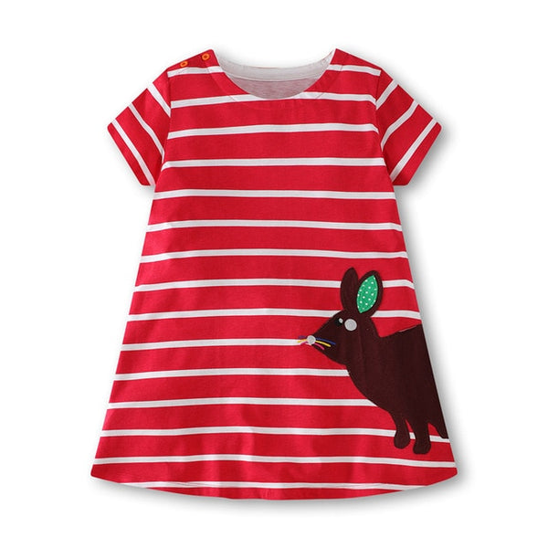 Vestido de verano con aplique - funny happy kids