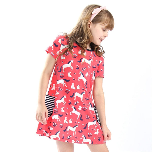 Vestido de verano con aplique - funny happy kids