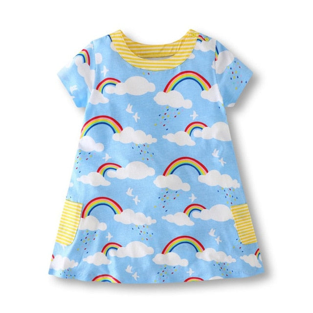Vestido de verano con aplique - funny happy kids