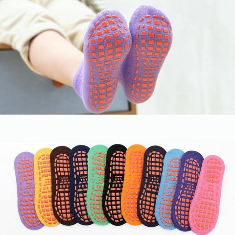 Calcetines transpirables y antideslizantes para niños y niñas - funny happy kids