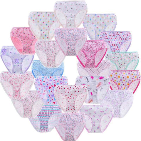 Pack 6 piezas Braguitas para niñas - funny happy kids