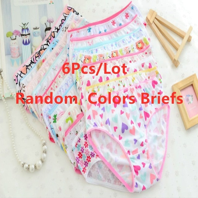Pack 6 piezas Braguitas para niñas - funny happy kids