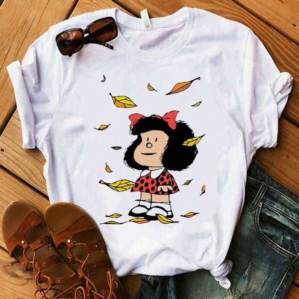 Camiseta Mafalda para mujer - funny happy kids