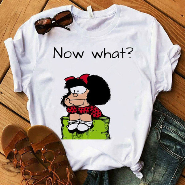 Camiseta Mafalda para mujer - funny happy kids