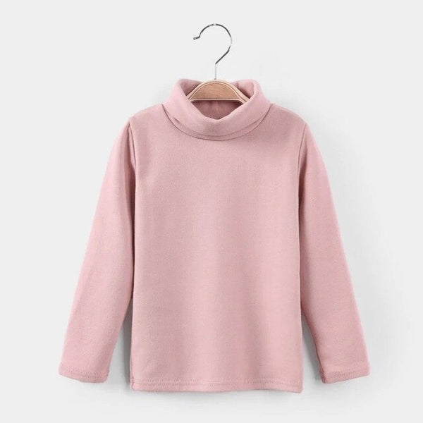 Camiseta de cuello alto y manga larga de diferentes colores - funny happy kids