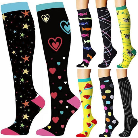 Calcetines Unisex de compresión - funny happy kids