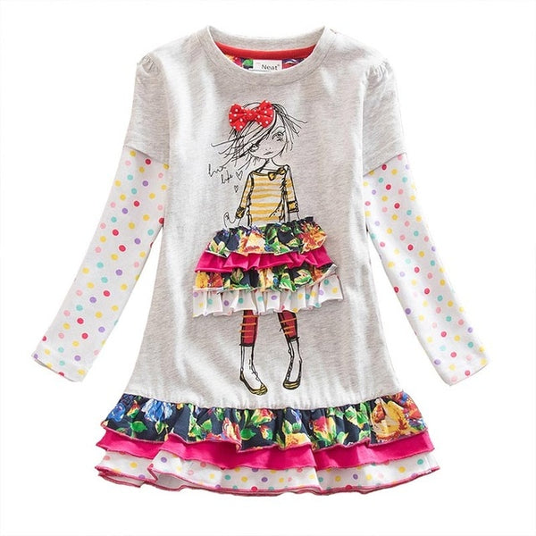 Vestido de manga larga - funny happy kids