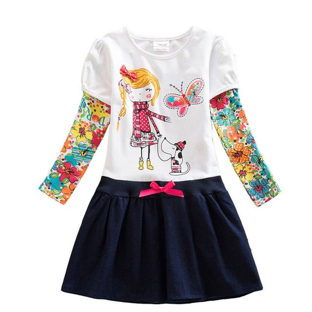 Vestido de manga larga - funny happy kids