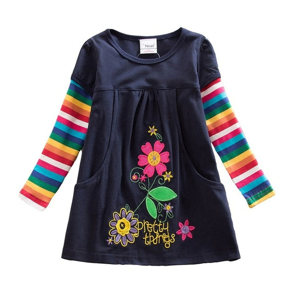 Vestido de manga larga - funny happy kids