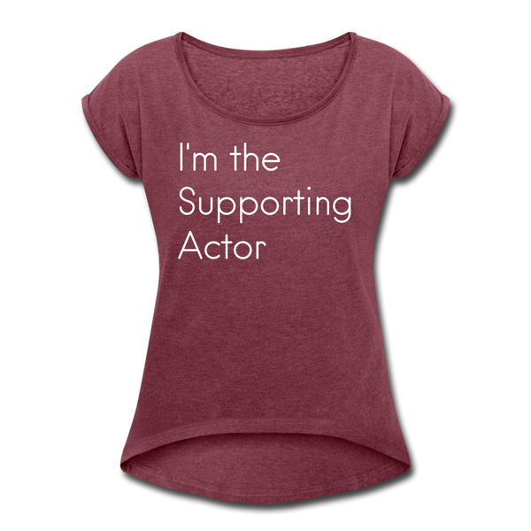 Camiseta I'm the supporting actor - heather burgundy