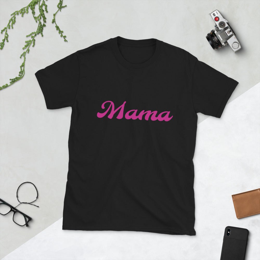 Camiseta MAMA de manga corta unisex - funny happy kids