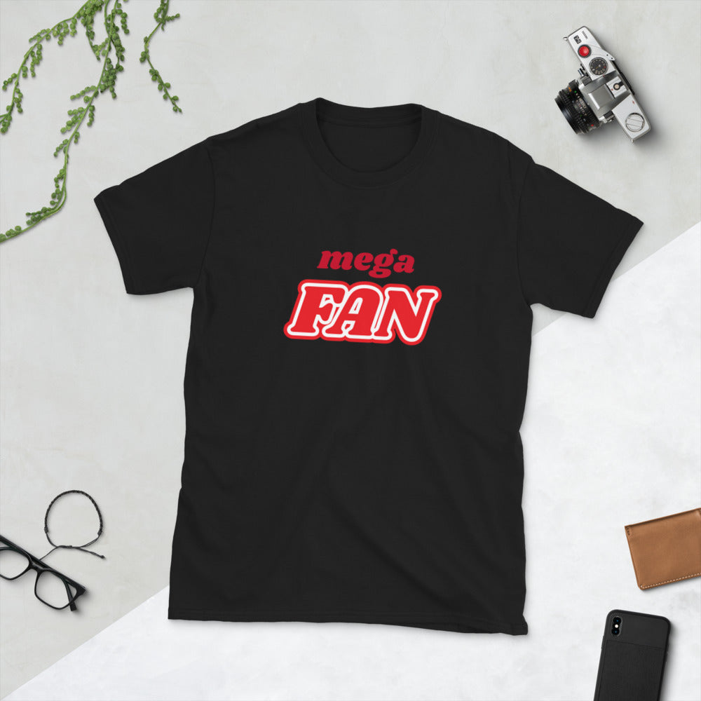 Camiseta MEGA FAN de manga corta unisex - funny happy kids