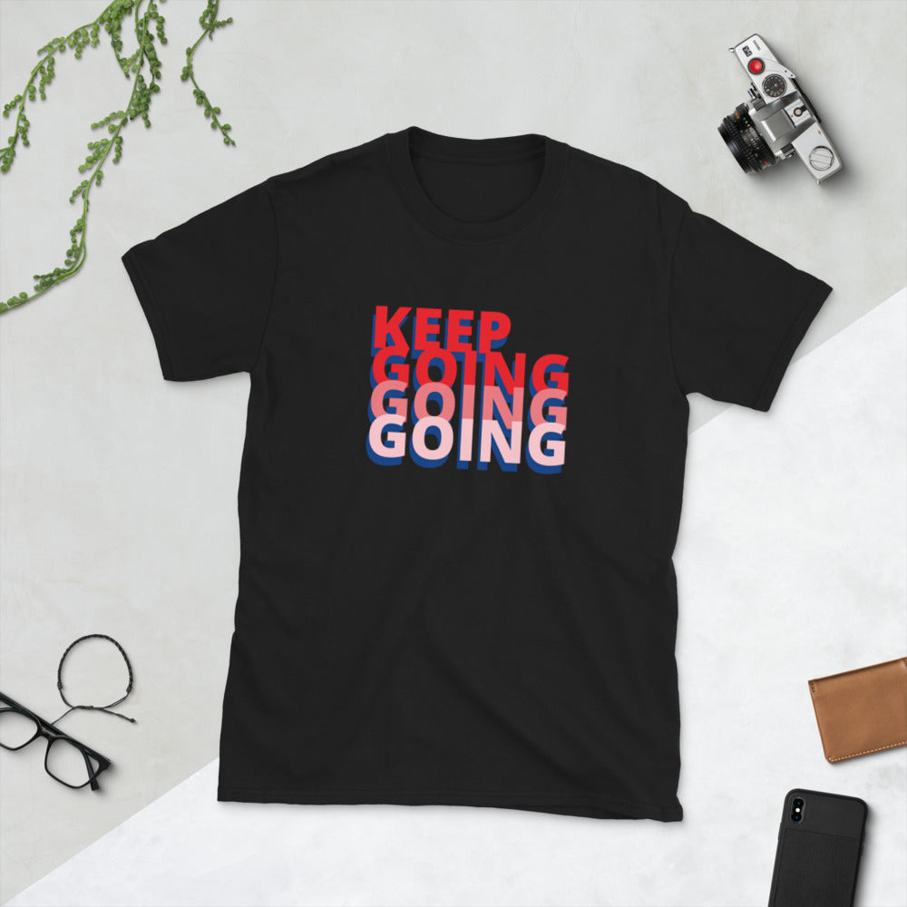 Camiseta KEEP GOING de manga corta unisex - funny happy kids