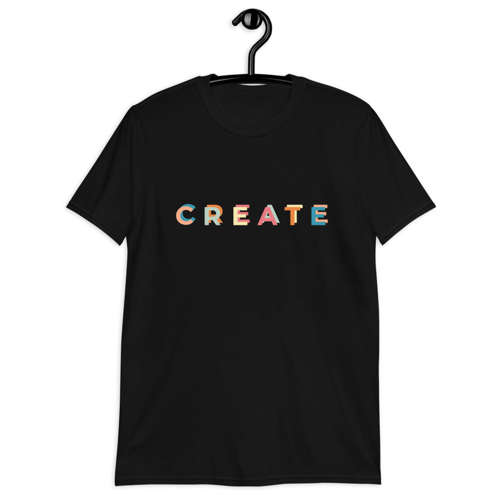 Camiseta CREATE de manga corta unisex - funny happy kids
