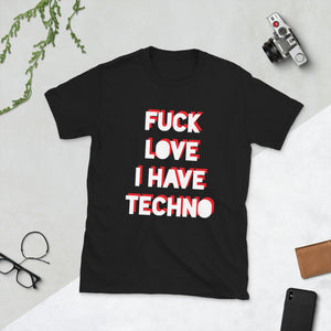 Camiseta TECHNO de manga corta unisex - funny happy kids