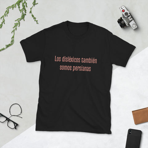 Camiseta DISLÉXICOS de manga corta unisex - funny happy kids