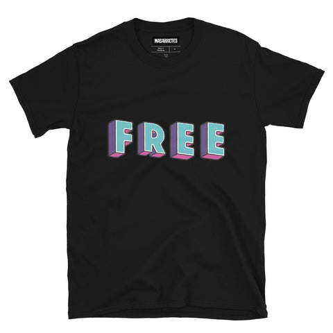 Camiseta de manga corta unisex FREE - funny happy kids