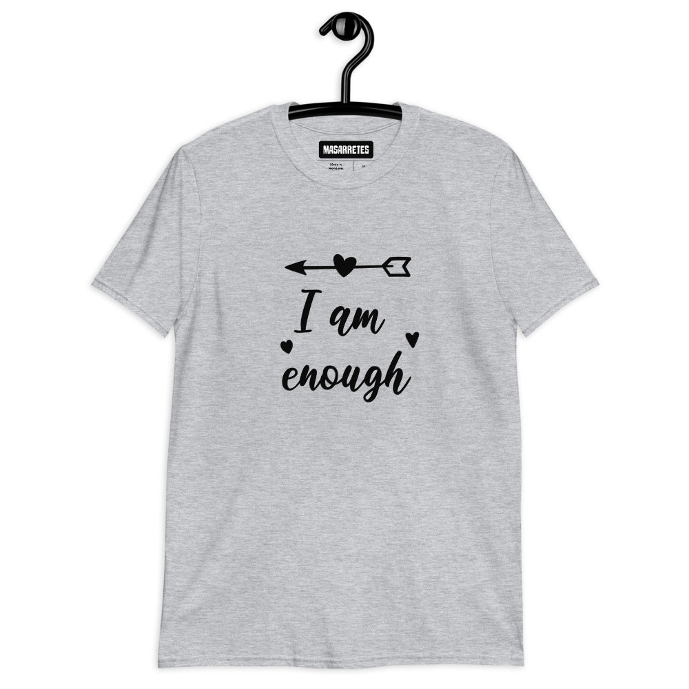 Camiseta de manga corta unisex I am enough - funny happy kids