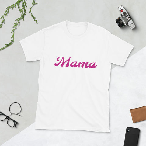Camiseta MAMA de manga corta unisex - funny happy kids