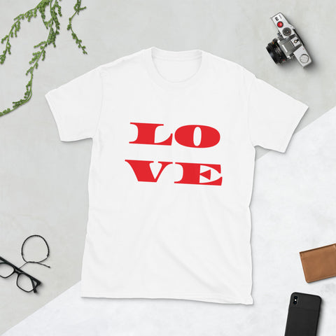 Camiseta LOVE de manga corta unisex - funny happy kids