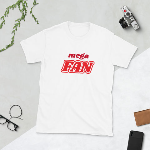 Camiseta MEGA FAN de manga corta unisex - funny happy kids