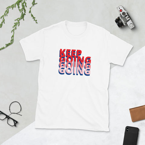 Camiseta KEEP GOING de manga corta unisex - funny happy kids