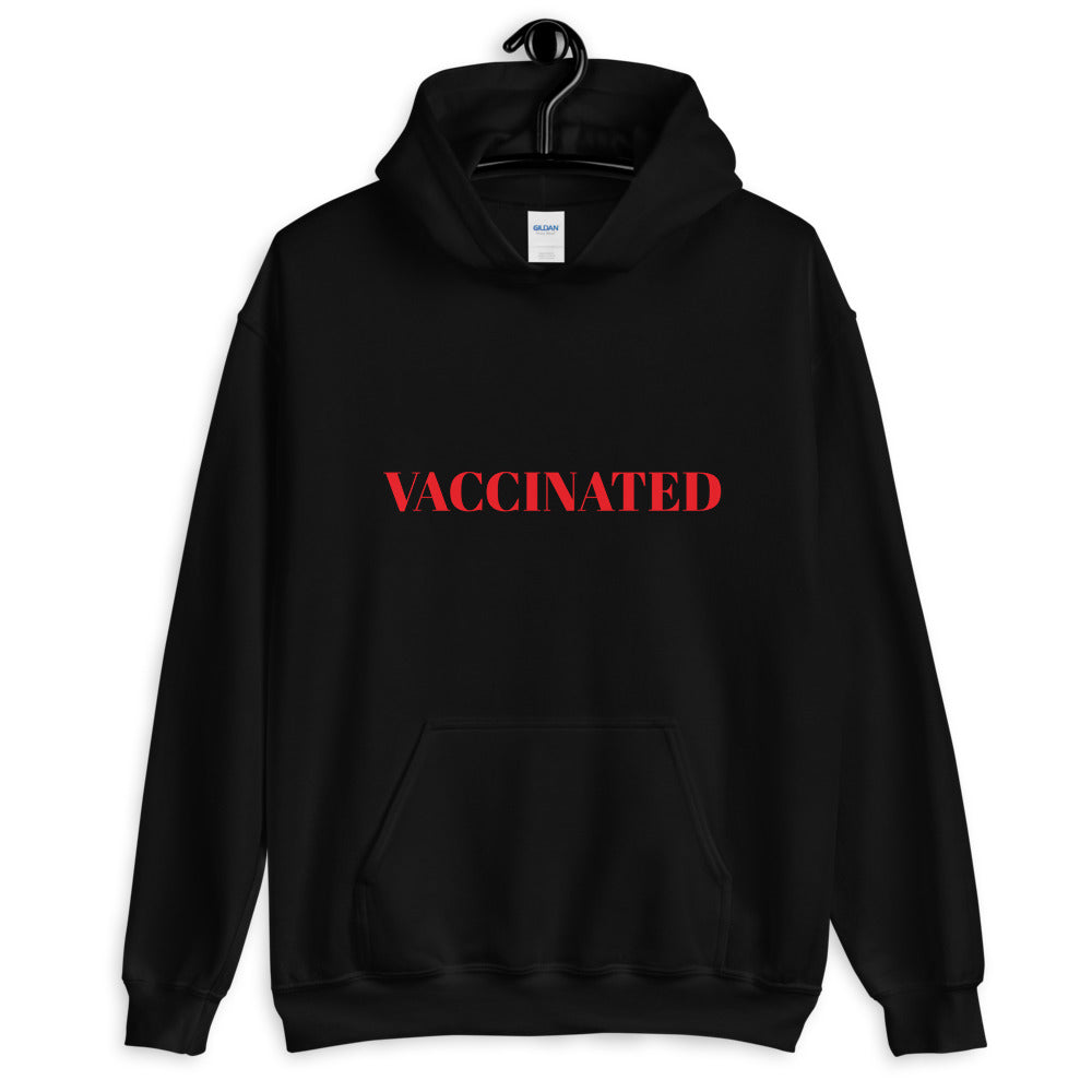 Sudadera VACCINATED con capucha unisex - funny happy kids