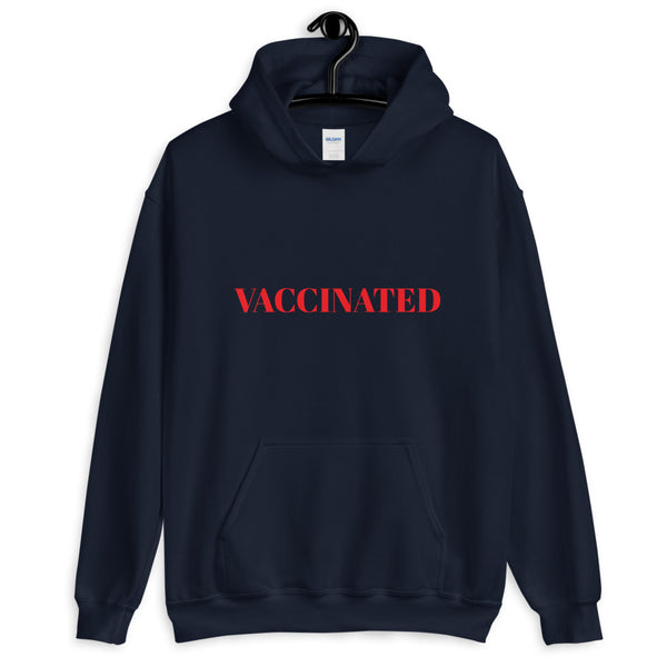 Sudadera VACCINATED con capucha unisex - funny happy kids