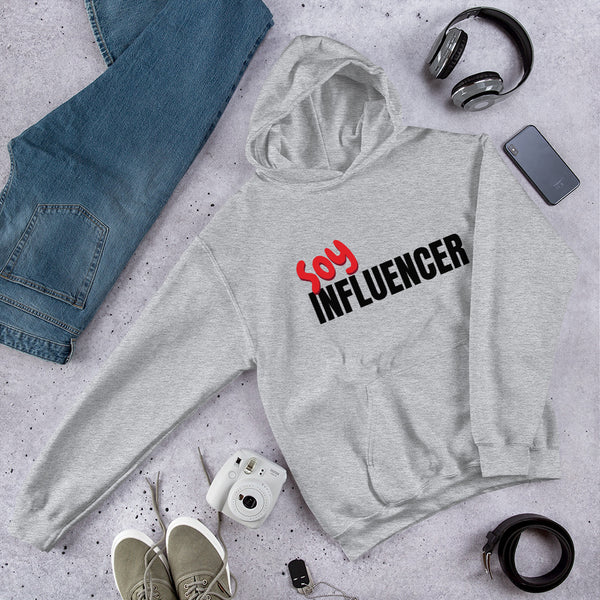 Sudadera SOY INFLUENCER con capucha unisex - funny happy kids