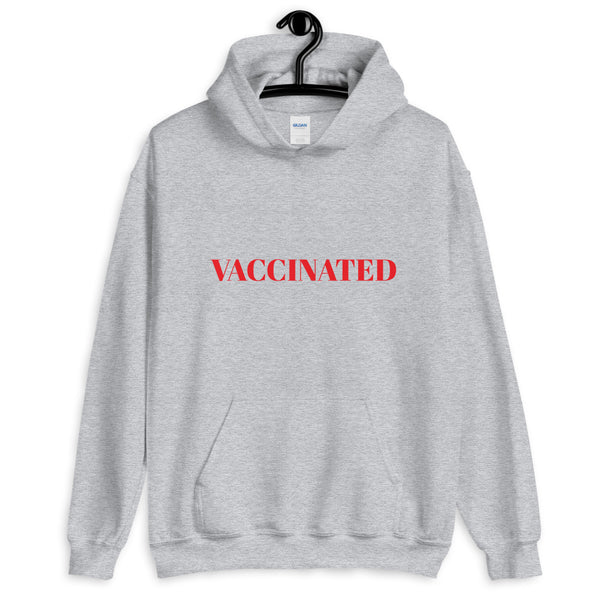 Sudadera VACCINATED con capucha unisex - funny happy kids
