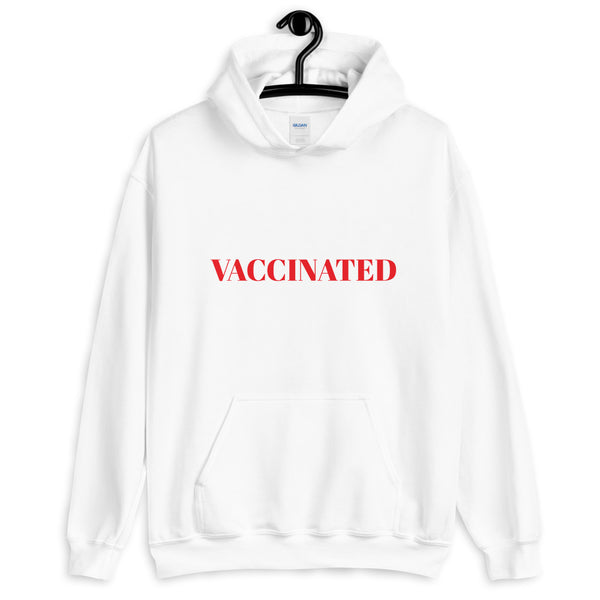 Sudadera VACCINATED con capucha unisex - funny happy kids