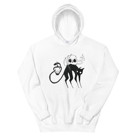 Sudadera con capucha Gato negro unisex diseño by Aina RM - funny happy kids
