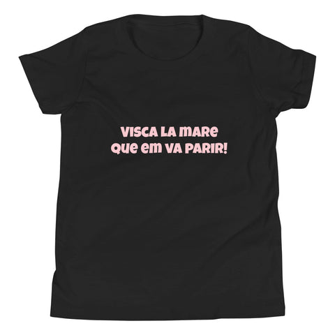 Camiseta de manga corta júnior VISCA LA MARE QUE EM VA PARIR - funny happy kids